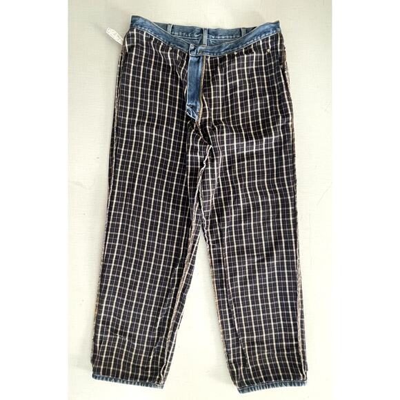 LL Bean 38x32 Relaxed Fit Jeans Cotton Flannel Lined Denim Durable Warm Winter - Picture 11 of 16